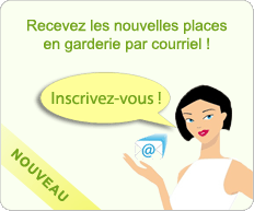 Places disponibles en garderie par courriel